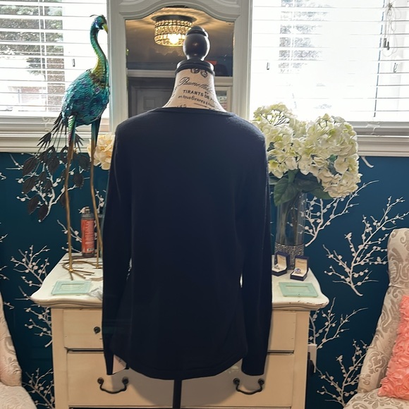 BEAUTIFUL, TIBI black sweater with sheer detail around the chest area. Size M - Picture 15 of 15